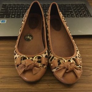 Sperry Leopard Calf Hair Flats Shoes 7 Cute